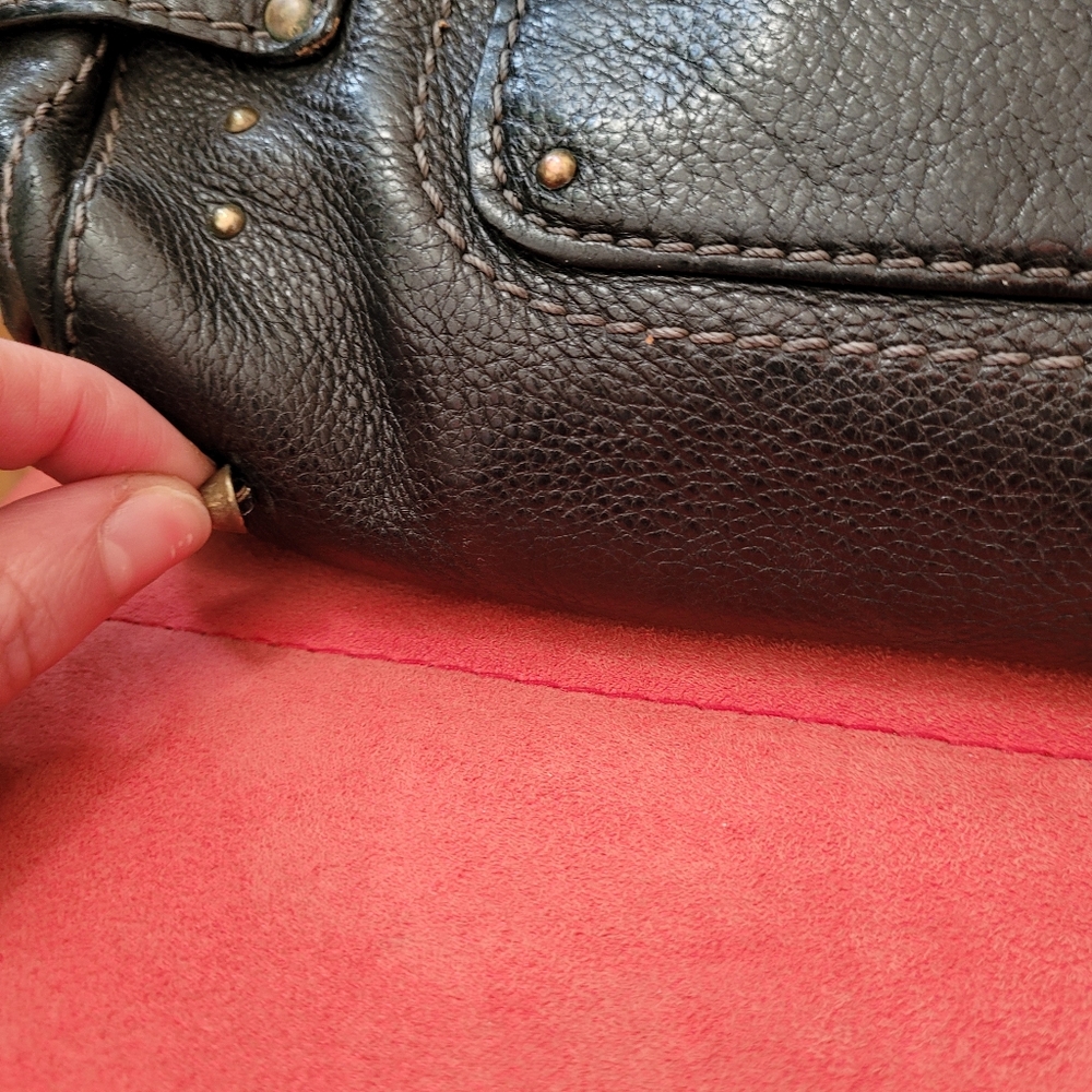 Chloé Paddington shoulder bag in black leather - Picture 4 of 12